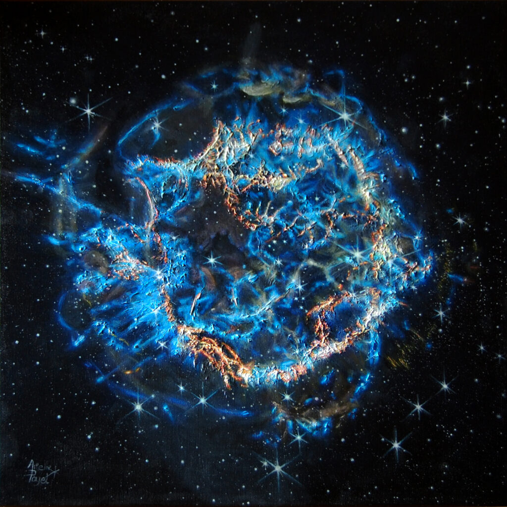Peinture intitulée "Cassiopée" par Arielle Payet