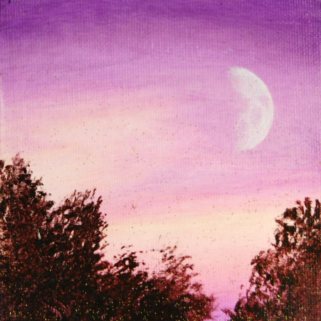 Peinture "Mini Moon 3" par Arielle Payet